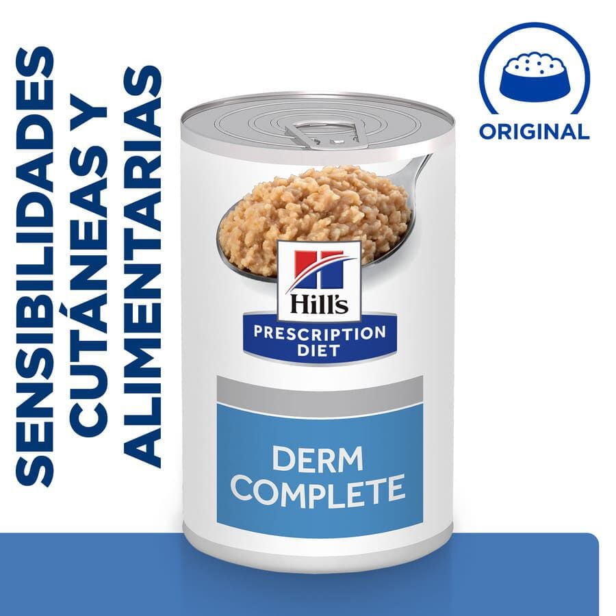 370 g Hill's Prescription Diet Derm Complete lata para perros, , large indicador imagen numero 2